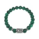 Браслет с руной Эваз и синт.камнем Малахит BSRD-06-12