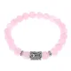 Браслет с руной Эваз и нат. камнем Розовый кварц BSRD-06-15