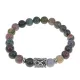 Браслет с руной Гебо и нат.камнем Яшма BSRD-08-25