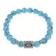 Браслет с руной Турисаз и синт.камнем Бирюза BSRD-09-05