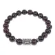 Браслет с руной Турисаз и нат.камнем Гранат BSRD-09-06