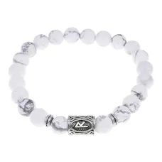 Браслет с руной Райдо и нат.камнем Кахолонг BSRD-10-07
