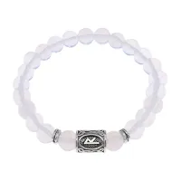 Браслет с руной Райдо и синт.камнем Лунный камень BSRD-10-11