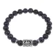 Браслет с руной Лагуз и синт. камнем Синий авантюрин BSRD-11-02
