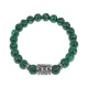Браслет с руной Перт и синт.камнем Малахит BSRD-14-12