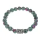 Браслет с руной Перт и синтетическим камнем Цоизит BSRD-14-22