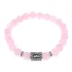 Браслет с руной Наутиз и нат. камнем Розовый кварц BSRD-15-15