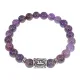Браслет с руной Феху и нат.камнем Аметист BSRD-17-03