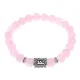 Браслет с руной Феху и нат.камнем Розовый кварц BSRD-17-15