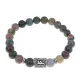 Браслет с руной Феху и нат.камнем Яшма BSRD-17-25