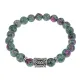 Браслет с руной Беркана и синт. камнем Цоизит BSRD-21-22
