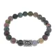 Браслет с руной Эйваз и нат.камнем Яшма BSRD-22-25