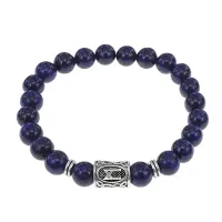 Браслет с руной Манназ и нат.камнем Лазурит BSRD-23-10