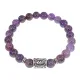 Браслет с руной Ансуз и натуральным камнем Аметист BSRD-24-03