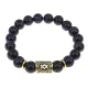 Браслет с руной Ингуз и синт. камнем Синий авантюрин BSRF-05-02