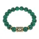 Браслет с руной Ингуз и синт. камнем Малахит BSRF-05-12