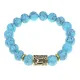 Браслет с руной Эваз и синт.камнем Бирюза BSRF-06-05