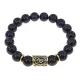 Браслет с руной Йера и синт. камнем Синий авантюрин BSRF-07-02