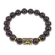 Браслет с руной Турисаз и нат. камнем Гранат BSRF-09-06