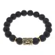 Браслет с руной Турисаз и нат.камнем Лава BSRF-09-09