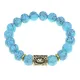 Браслет с руной Райдо и синт.камнем Бирюза BSRF-10-05