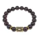 Браслет с руной Райдо и нат. камнем Гранат BSRF-10-06