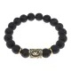 Браслет с руной Райдо и нат.камнем Лава BSRF-10-09