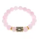 Браслет с руной Райдо и нат.камнем Розовый кварц BSRF-10-15