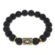 Браслет с руной Райдо и синт.камнем Шунгит BSRF-10-24