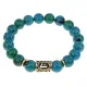 Браслет с руной Лагуз и синт. камнем Хризоколла BSRF-11-21