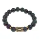 Браслет с руной Наутиз и синт. камнем Цоизит BSRF-15-22