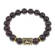 Браслет с руной Вуньо и нат.камнем Гранат BSRF-18-06