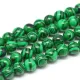 Бусины Малахит (синт.) 10мм на нити FB10-002