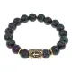 Браслет с руной Тейваз и синт. камнем Цоизит BSRF-20-22