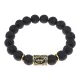 Браслет с руной Эйваз и нат.камнем Лава BSRF-22-09