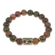 Браслет с руной Манназ и нат.камнем Унакит BSRF-23-20
