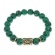 Браслет с руной Ансуз и синтетическим камнем Малахит BSRF-24-12