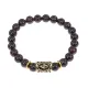 Браслет с руной Соулу и нат.камнем Гранат BSRG-01-06