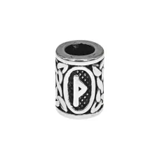 Бусина со славянской руной Даждьбог, 13х10мм, нержавеющая сталь HB008-04