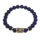Браслет с руной Хагалаз и нат.камнем Лазурит BSRG-04-10