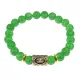 Браслет с руной Хагалаз и нат.камнем Нефрит BSRG-04-13