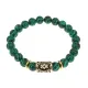 Браслет с руной Ингуз и синтетическим камнем Малахит BSRG-05-12