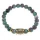 Браслет с руной Ингуз и синт.камнем Цоизит BSRG-05-22