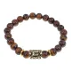 Браслет с руной Эваз и нат.камнем Тигровый глаз BSRG-06-19