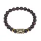 Браслет с руной Турисаз и нат.камнем Гранат BSRG-09-06