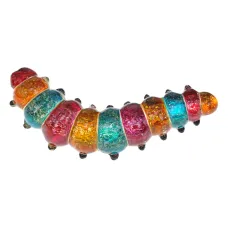 Брошь-булавка Гусеница, 7х2,5см UE054