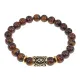Браслет с руной Одал и нат. камнем Тигровый глаз BSRG-12-19