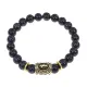Браслет с руной Наутиз и синт.камнем Синий авантюрин BSRG-15-02