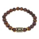 Браслет с руной Альгиз и нат. камнем Тигровый глаз BSRG-16-19