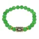 Браслет с руной Феху и нат. камнем Нефрит BSRG-17-13